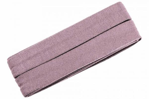 Oaki Doki Jersey Schrägband gefalzt 3m Coupon Altrosa